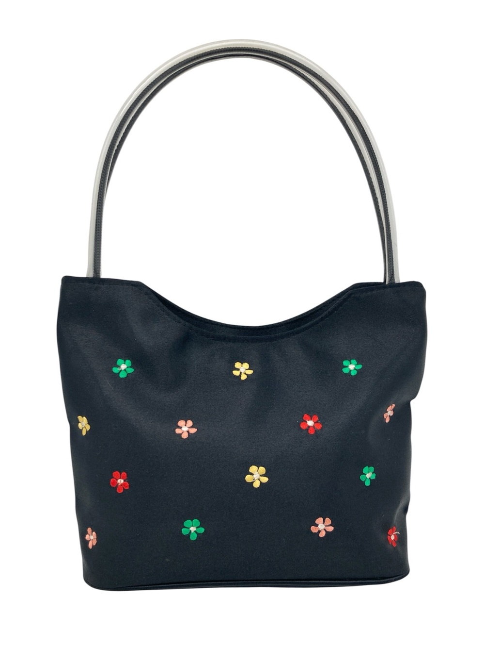 Unbranded Satin Floral Embroidered Handbag